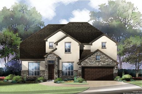 New construction Single-Family house 351 Haby Hl, San Antonio, TX 78253 plan Edwin - image