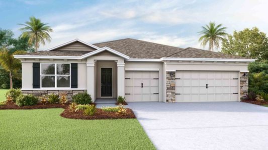 New construction Single-Family house 7540 Broad River Ave, Land O' Lakes, FL 34638 plan Camden - image
