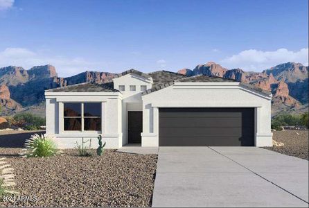 New construction Single-Family house 5081 E Midnight Star Drive, San Tan Valley, AZ 85143 Gaven- photo 0