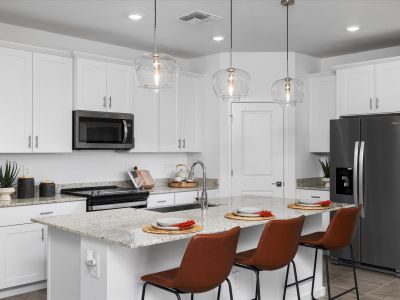 Kitchen in the Leslie Floorplan modeled at Allure Vista