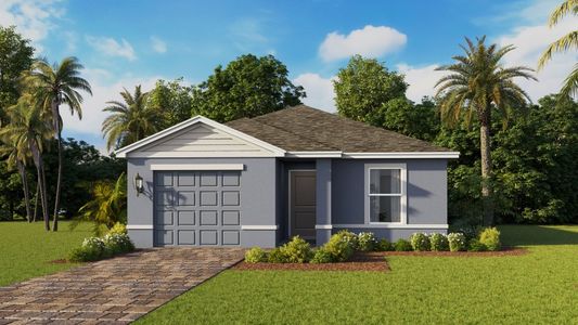 New construction Single-Family house 8016 Cedar Key Wy, Lehigh Acres, FL 33971 plan GREENBRIAR - image