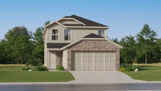 New construction Single-Family house 6524 Basalts Gdn, Elmendorf, TX 78112 plan Mayer - image