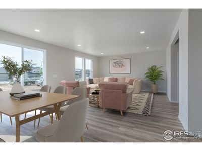 Dining room and living room