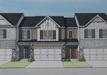 New construction Townhouse house 1311 Park Center Cir, Austell, GA 30168 plan Bayberry - image