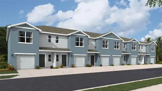 New construction Townhouse house 4108 Red Banks Ln, Bradenton, FL 34208 plan Pearson - image
