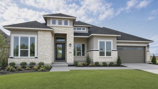 New construction Single-Family house 12222 Jacob Ln, Mont Belvieu, TX 77523 plan Woods 70' - image