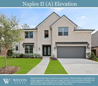 New construction Single-Family house 9110 Biltmore Ln, Manvel, TX 77578 The Naples II- photo 0