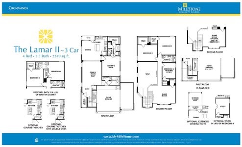 New construction Single-Family house 338 Dogvane Cir, Kyle, TX 78640 plan Lamar - image