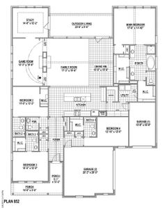 New construction Single-Family house 1317 Limestone Ridge Rd, Mansfield, TX 76063 plan 852 - image 3