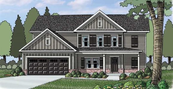 New construction Single-Family house 1038 Red Oak Lane, Loganville, GA 30052 The Hayden- photo 0