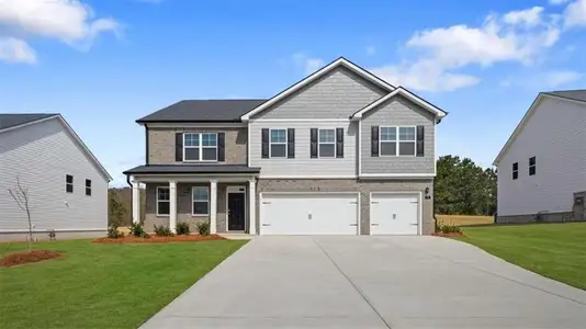 New construction Single-Family house 39 Weymouth Dr, Locust Grove, GA 30248 plan Mansfield - image