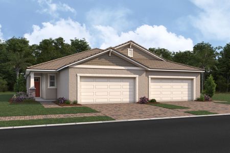 New construction Duplex house 6687 Good Life St, Fort Myers, FL 33966 plan Vallarta - image