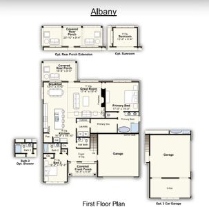 New construction Single-Family house 70 Hazel Crst, Oakland, TN 38060 plan Albany - image