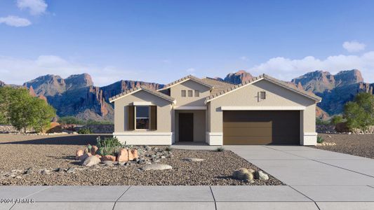 New construction Single-Family house 5736 E Clandestine Drive, San Tan Valley, AZ 85140 The Denton- photo 0