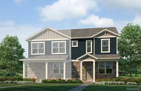 New construction Duplex house 9874 Argonne St, Commerce City, CO 80022 plan Melbourne - image