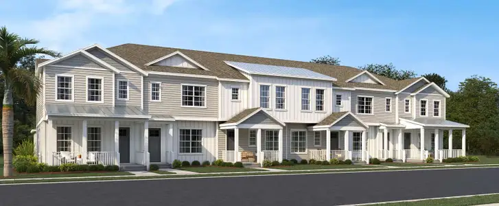 New construction Townhouse house 13317 Lush Lime Aly, Windermere, FL 34786 plan Cawood - image