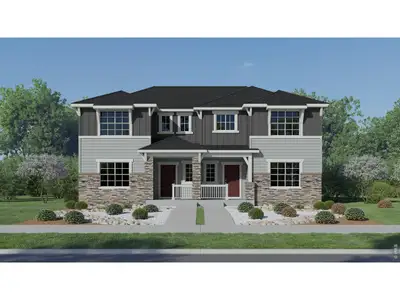 New construction Duplex house 6410 Red Willow Dr, Fort Collins, CO 80528 plan Vibrant I - image