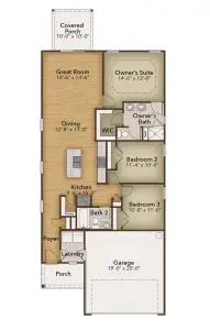 New construction Single-Family house 2108 Gooseberry Wy, Longs, SC 29568 plan The Laurel - image