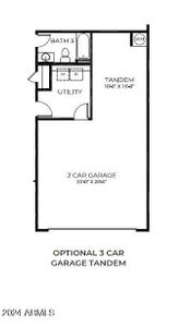 Optional 3 Car Garage Tandem