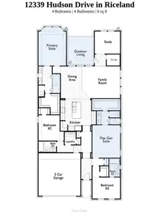New construction Single-Family house 12339 Hudson Dr, Mont Belvieu, TX 77523 plan Newport - image