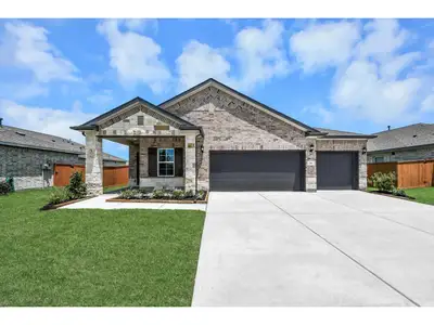 New construction Single-Family house 74 Leon Wy, Dayton, TX 77535 plan The Riviera C, 3-Car Garage - image