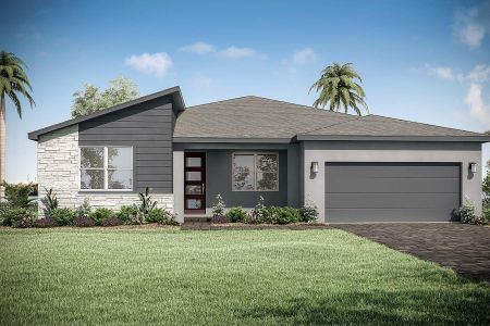 New construction Single-Family house 13630 Sw Bally Dr, Port Saint Lucie, FL 34987 Citron- photo 0