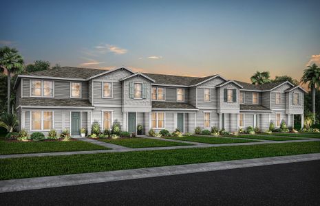 New construction Townhouse house 6760 Reverie Park Avenue, Orlando, FL 32829 Foxtail Exterior Unit- photo 0