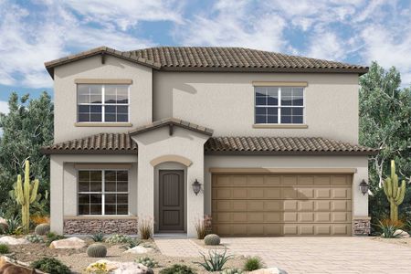 New construction Single-Family house 2387 E Beldi Ct, Queen Creek, AZ 85140 plan The Barryessa - image