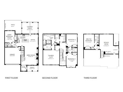 New construction Townhouse house 200 Dawson Dr, Woodstock, GA 30188 plan Baymont Paired Home - image
