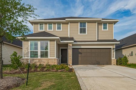 New construction Single-Family house 21834 Lime Moss Ln, Cypress, TX 77433 Verbena- photo 0
