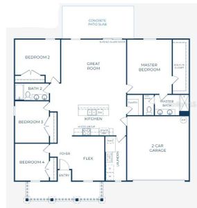 New construction Single-Family house 61 Ryan Dr, Palm Coast, FL 32164 plan The Willow - image