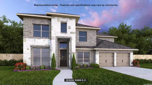 New construction Single-Family house 5726 Satchel Trl, New Braunfels, TX 78130 plan 3546W - image