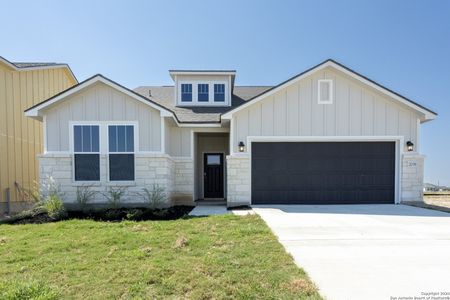 New construction Single-Family house 1509 Passmore Downs, New Braunfels, TX 78130 Sunrise View- photo 0