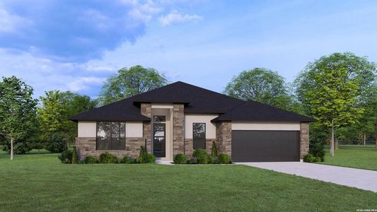 New construction Single-Family house 213 Grand Legacy, New Braunfels, TX 78130 plan Crown - image