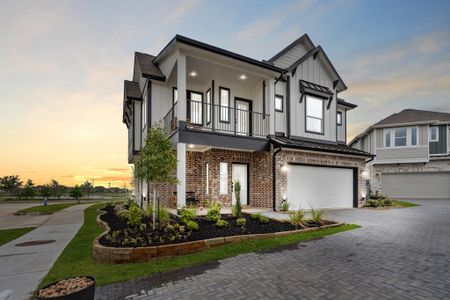 New construction Single-Family house 10802 Day Jassamine Wy, Cypress, TX 77433 plan Springfield – Courtyard Collection - image