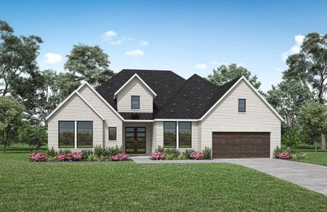 New construction Single-Family house 2012 Rangeland Wy, Argyle, TX 76226 plan Overlook - image