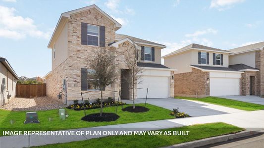 New construction Single-Family house 1804 Side Buster Trl, Leander, TX 78641 plan The Mitchell - image