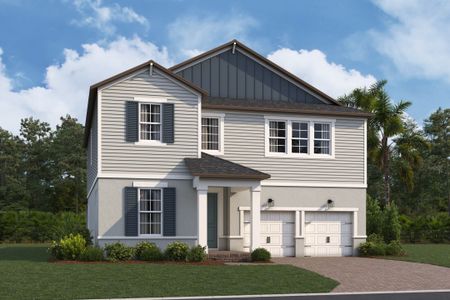New construction Single-Family house 17106 Lake Star At Ovation, Winter Garden, FL 34787 plan Newport - Cottage Collection - image