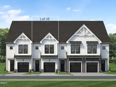 New construction Townhouse house 624 Cable Ct, Apex, NC 27523 plan Harrington Interior Unit - image