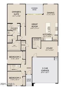 Floorplan - Larkspur (R) - 4-Panel Slide