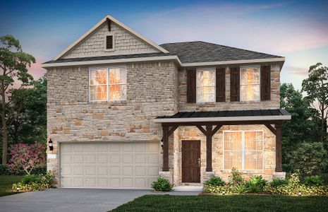 The Hamilton, a two-story home with 2-car garage,