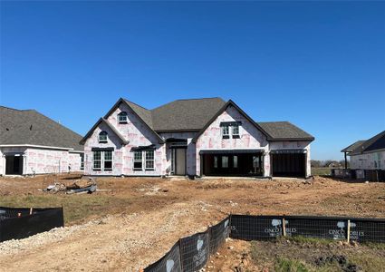 One-story home with 4 bedrooms, 2.5 baths, and 3 car garage.