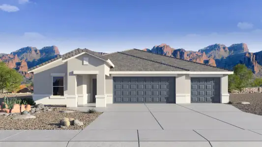 New construction Single-Family house 12711 E Bahia Ct, Florence, AZ 85132 plan Courtland - image