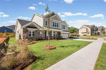 New construction Single-Family house 102 Hidden Fields Wy, Hoschton, GA 30548 plan Leland - image