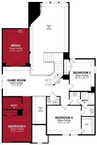 Beazer Homes Valencia on the Lake Summerfield Floorplan.