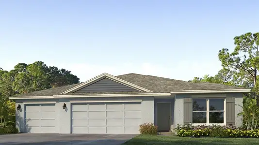 New construction Single-Family house 13143 Bending Creek Trl, Parrish, FL 34219 plan Denham - image