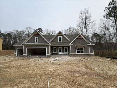 New construction Single-Family house 1285 Birch Wy, Loganville, GA 30052 plan (GA)Emerson Ranch A.2 3 Front Entry (with bonus) - image