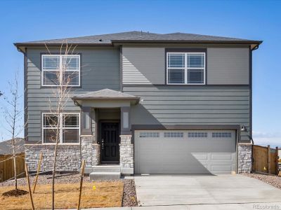 New construction Single-Family house 8879 Sedalia St, Commerce City, CO 80022 Bluebell- photo 0