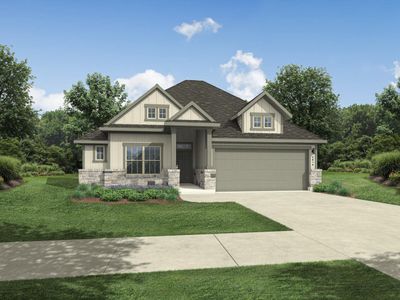 New construction Single-Family house 115 Mandeville Dr, Hutto, TX 78634 plan Brazos | Prairie Winds - image