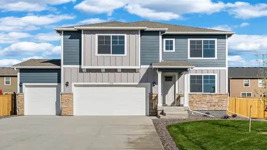 New construction Single-Family house 3234 Belleville Ridge Rd, Elizabeth, CO 80107 BRIDGEPORT- photo 0